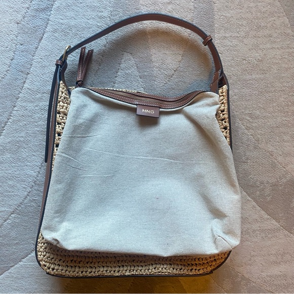 Mango Large Valeta Crocheted Raffia Bag - Picture 10 of 13